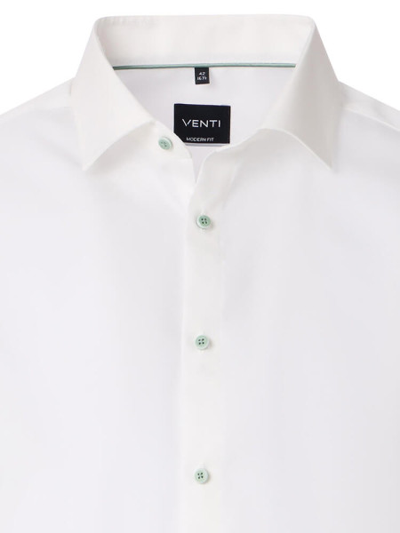 VENTI Regular Fit Overhemd Lichtbeige Kent Popeline - Weergave 1