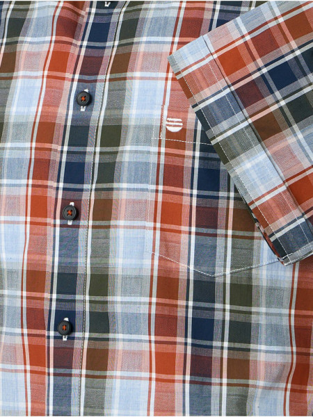 REDMOND Comfort Fit Overhemd Red Button-Down Hyperflex Dobby - Weergave 2