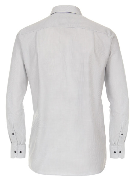 CASAMODA Comfort Fit Overhemd Lichtgrijs Kent Struktur