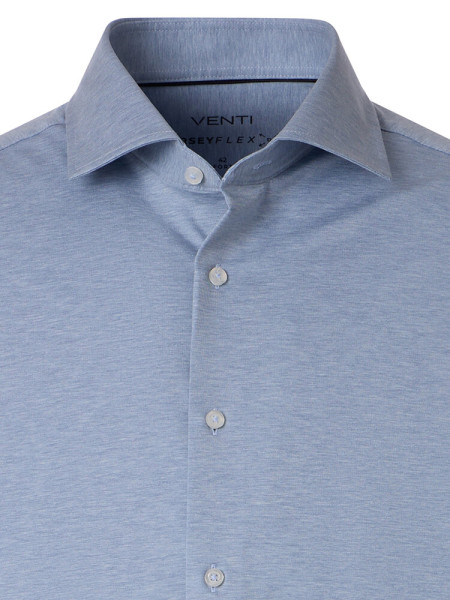 VENTI Comfort Fit Overhemd Lichtblauw Kent Jersey - Weergave 1
