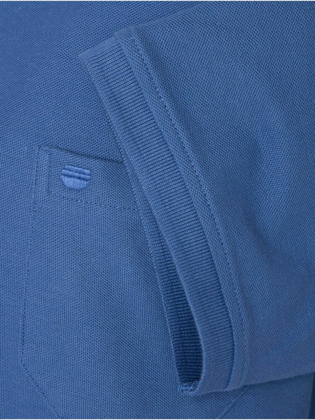 REDMOND Polo Rook blauw Piqué - Weergave 2