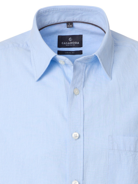 CASAMODA Comfort Fit Overhemd Lichtblauw Kent Easy Care  - Weergave 1