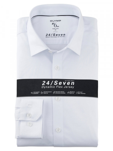 OLYMP No. Six 24/Seven super slim jersey overhemd