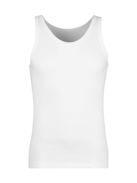 HUBER Regular Fit Wit Doppelrippenstich - Weergave 1