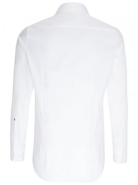 SEIDENSTICKER Slim Fit Overhemd Wit Haifisch Oxford