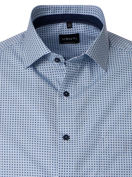 VENTI Comfort Fit Overhemd Lichtblauw Kent Popeline - Weergave 1