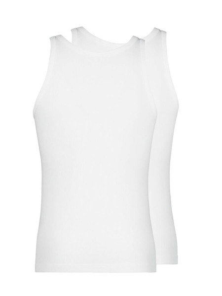 HUBER Regular Fit Wit Doppelrippenstich