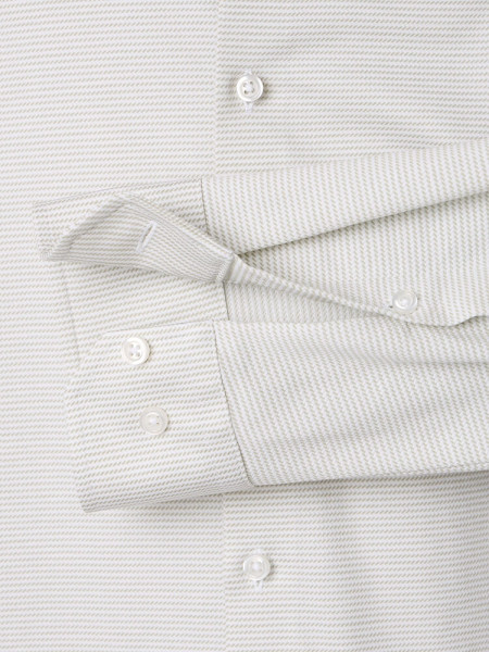 VENTI Slim Fit Overhemd Groen Kent Jersey - Weergave 2