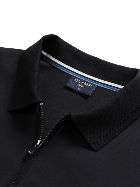 OLYMP Polo Zwart Jersey - Weergave 1