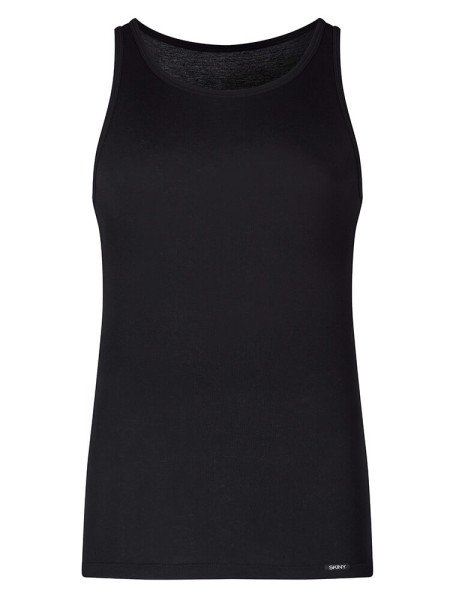 SKINY Regular Fit Zwart Feinripp - Weergave 1